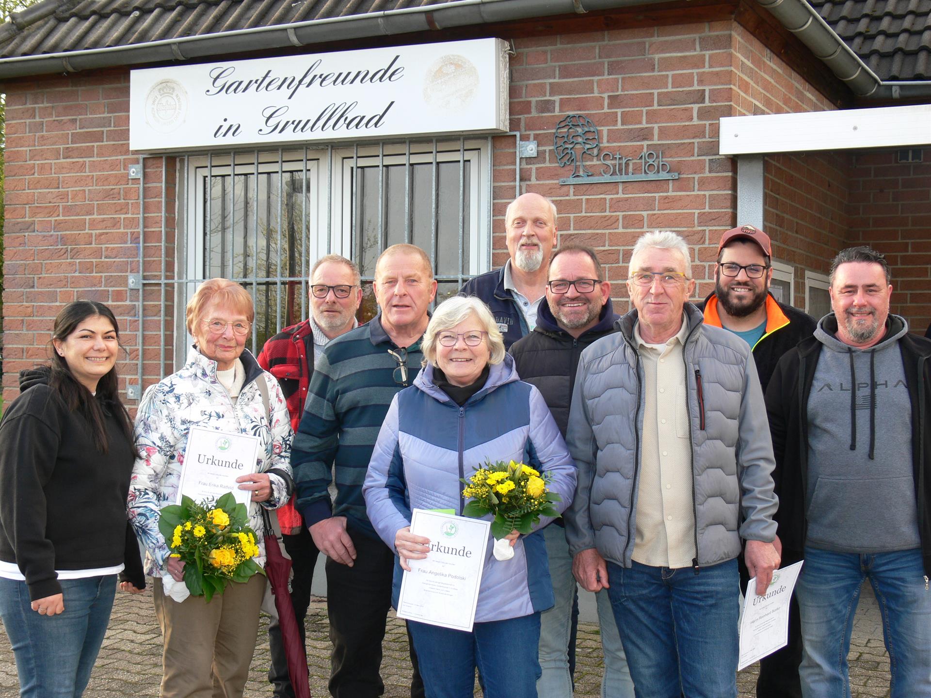 Ehrungen und wichtige Wahlen im Kleingärtnerverein " Gartenfreunde Grullbad". 