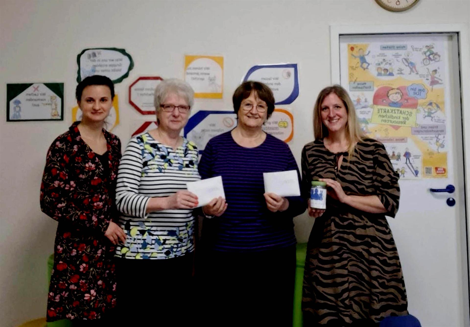 Spendenübergabe an "gGmbH für verletzte Kinderseelen" 