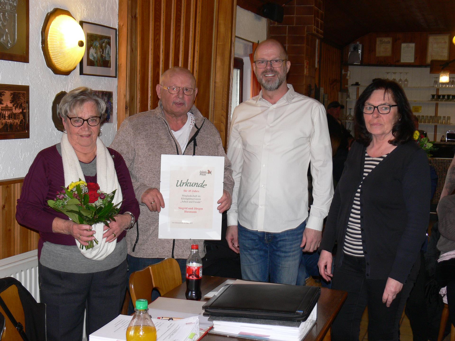 Ehrungen und Wahlen im KGV-Arbeit und Freude