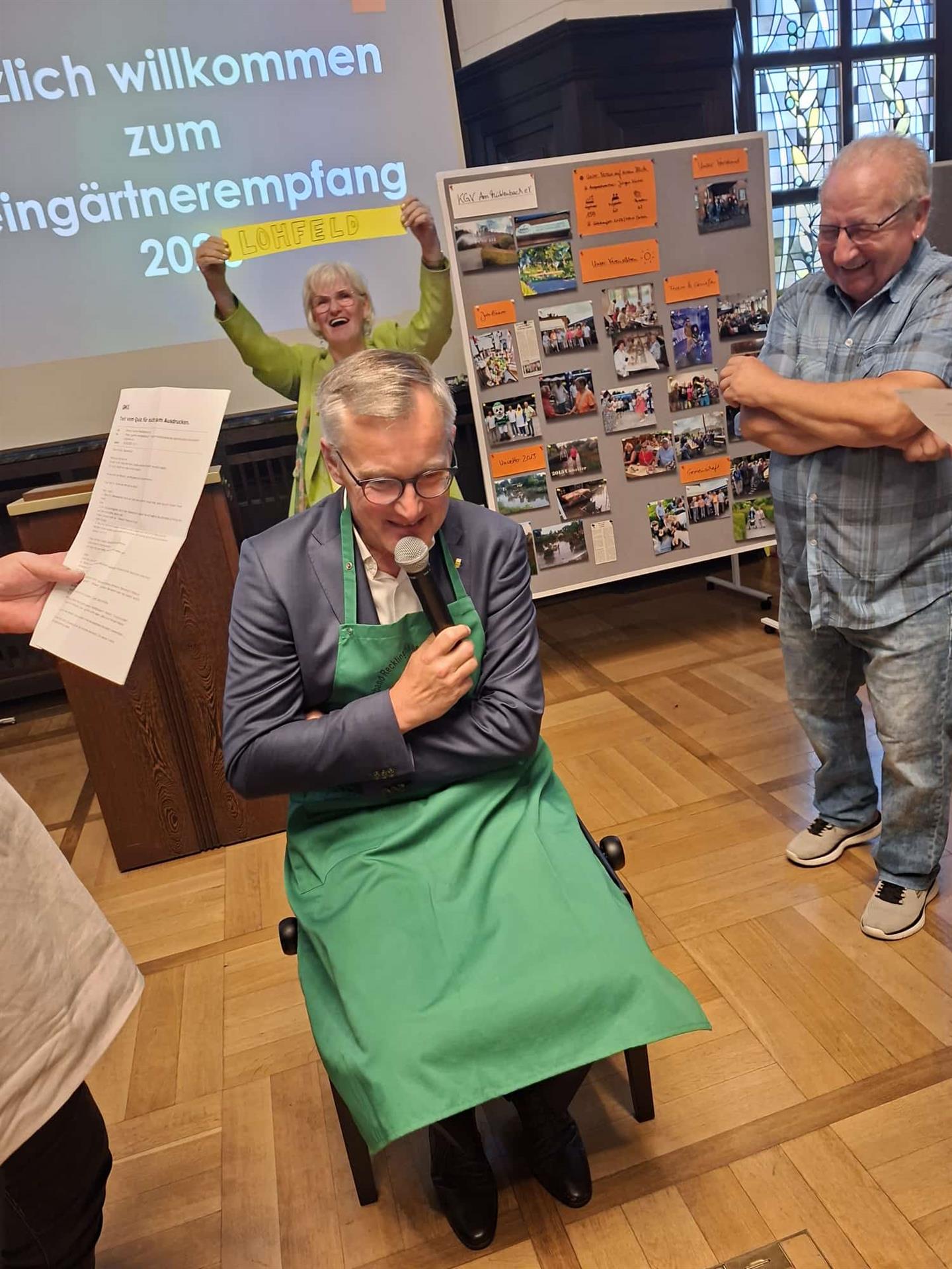Empfang der Kleingärtner mit dem neuen Bürgermeister und neuem Konzept 
