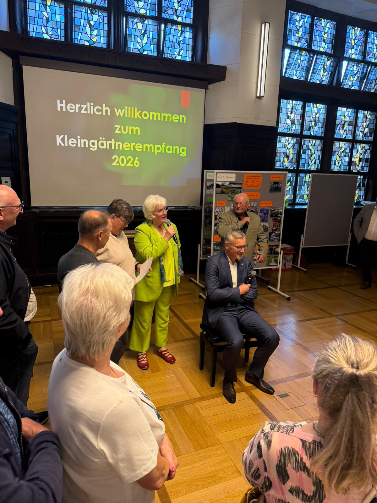 Empfang der Kleingärtner mit dem neuen Bürgermeister und neuem Konzept 